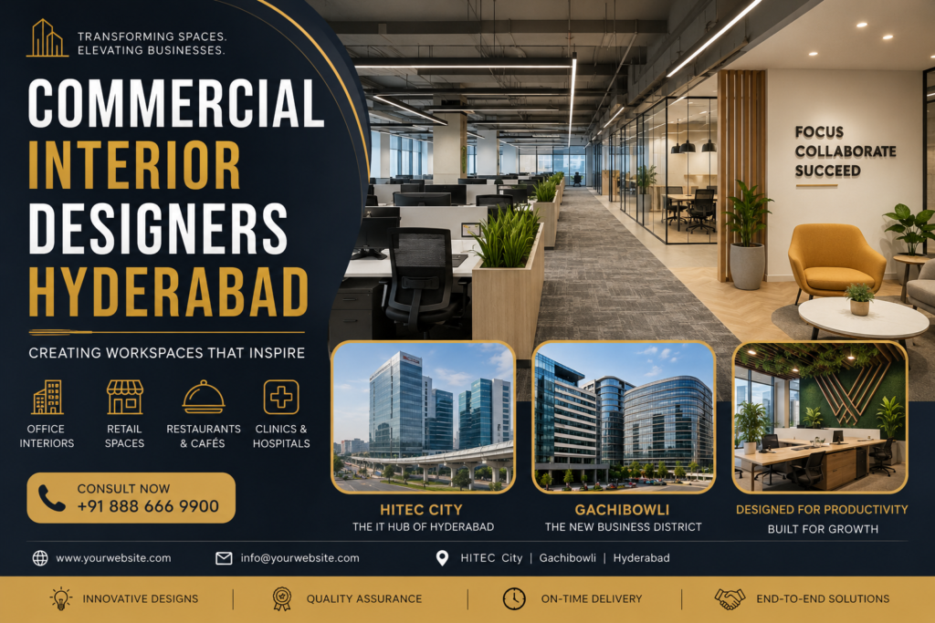 Commercial Interior Designers in Hyderabad